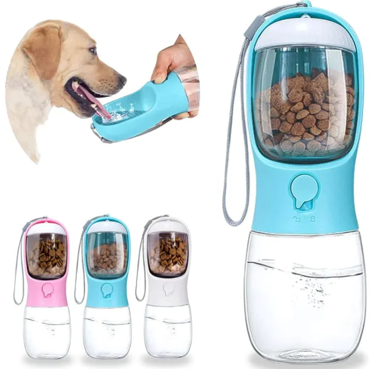 Portable Water Bottle With Food Container