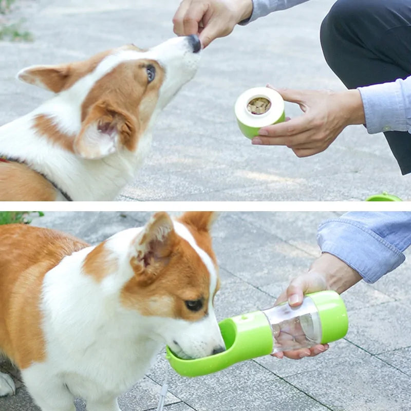 Portable Water Bottle With Food Container