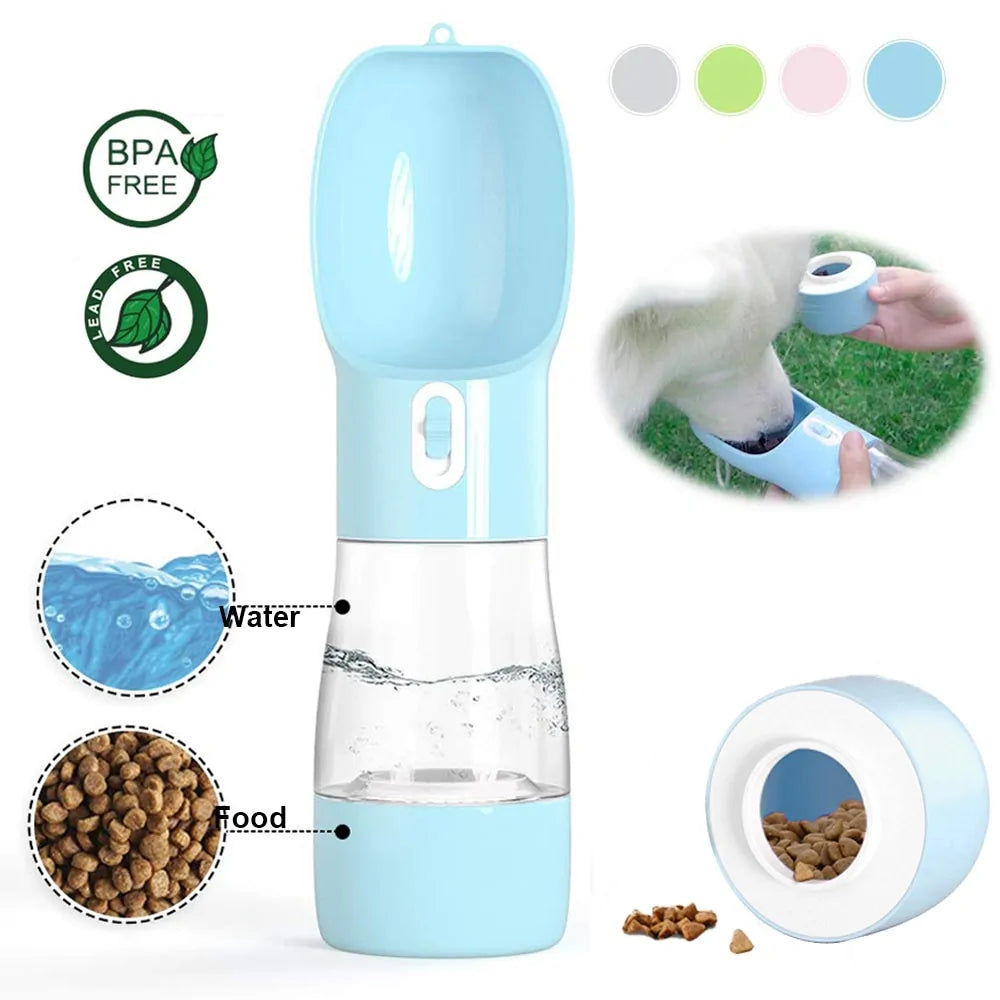 Portable Water Bottle With Food Container